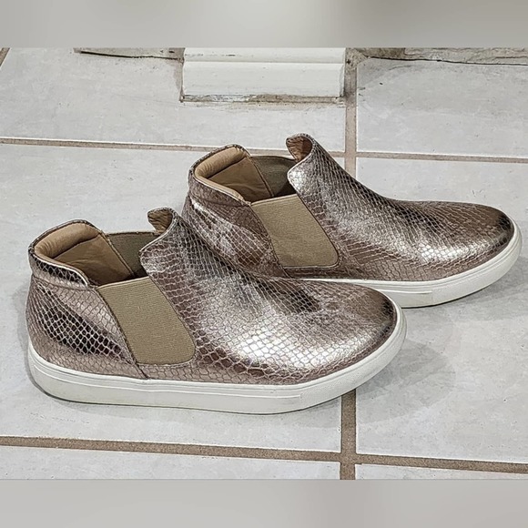 Coconuts by Matisse Harlan Rose Gold Snakeprint‎ Chelsea Booties boots sneakers - Picture 3 of 8